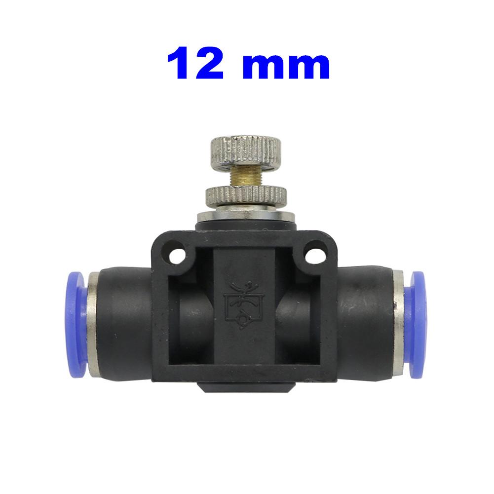 Plastic Tee Valve with Adjustable Flow Control for Garden Irrigation - Compatible with 4mm To 12mm Pipes KTY
