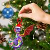 Christmas Dragon Hanging Decoration Acrylic Reusable Holiday Decor Xmas Tree Ornament Pendant Party Supplies Gift