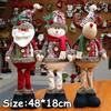 Accessories Pendant 18×48cm Tree Christmas Dancing Old Man Snowman Deer Little Bear Fabric Doll Small Pendant Gift Wholesale