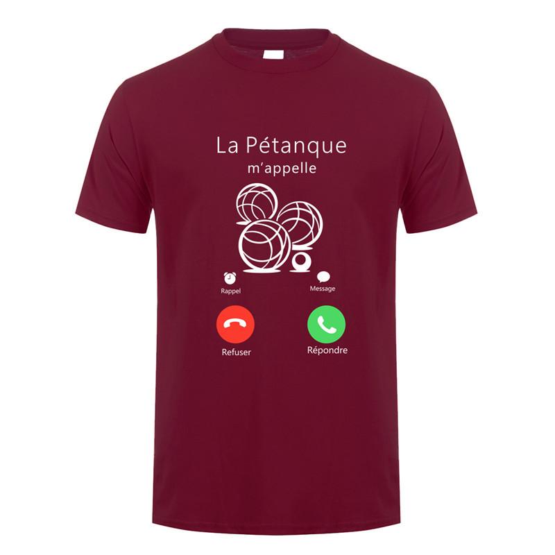 Petanque T Shirt Unisexs Summer Fashion Short Sleeve Unisex Funny Petanque Is Calling Tshirt Oz366