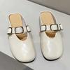 Модные тапочки Женские балетки Слингбэки Уютные мюли Обувь Летние Повседневные Пляжные Женские сандалии 2025 Модная Платье Для ходьбы Chaussure Femme