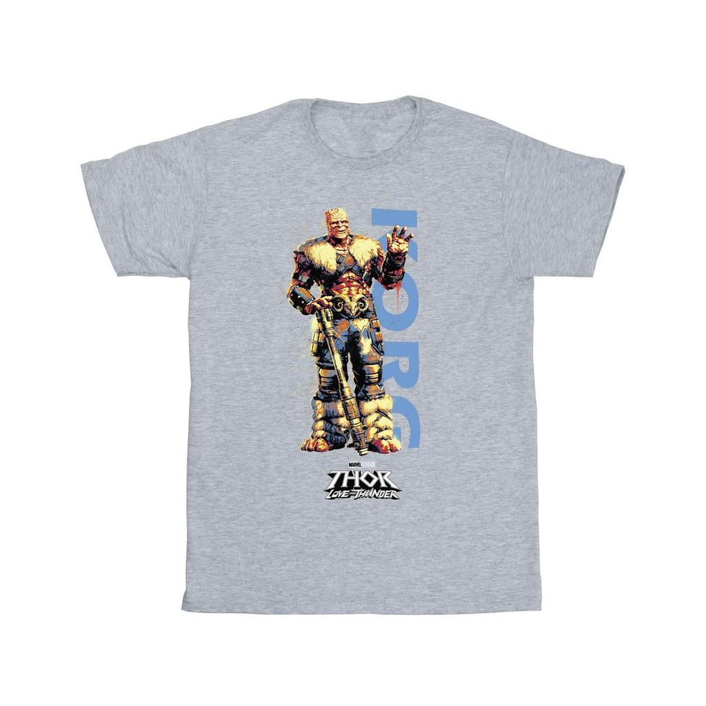 Marvel Mens Thor Love And Thunder Korg Wave T-Shirt