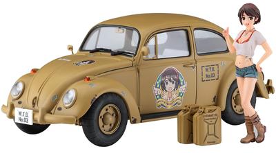 Hasegawa Wild Egg Girls Volkswagen Beetle Rei Hasumi 1 Фигурка Пластиковая Модель SP488 1/24 № 03 с/with