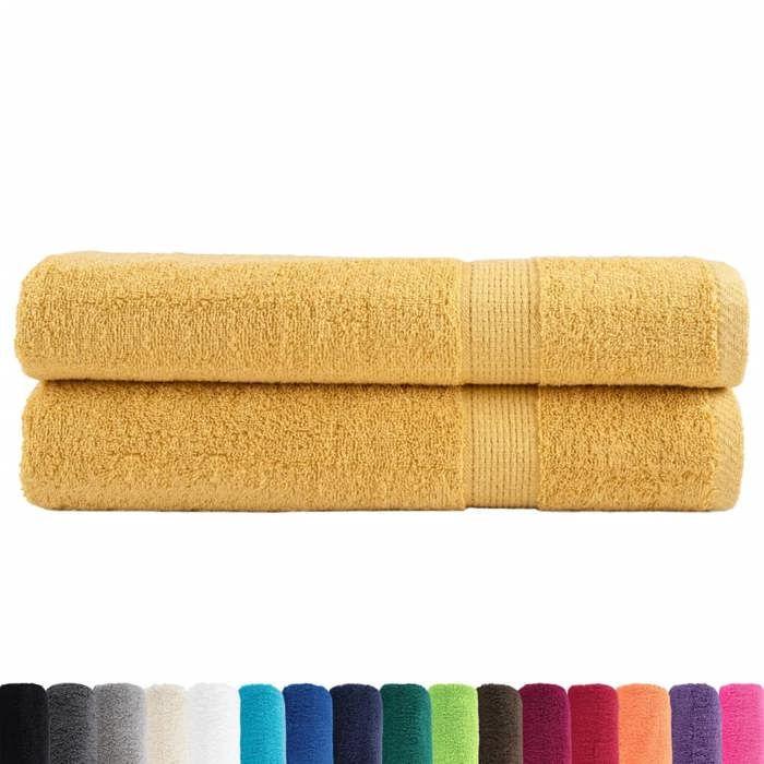 VidaXL Premium Quality Towels 2 Pcs, Shower Towels, Bath Sheets, Bathroom Guest Towels, 137293