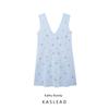 Kaslead New Arrival Women's Fashion Style Fashion Jewelry Beading Knitting Mini Dress 2142081