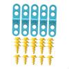5 Cardboard Hinges for Construction Tools with 20 Screws, Early Educational Toys Boys And Girls.