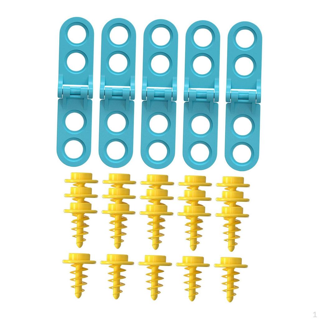 5 Cardboard Hinges for Construction Tools with 20 Screws, Early Educational Toys Boys And Girls.
