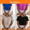 Элегантная женская футболка весна-лето с рукавом-воланом из полиэстера для офиса