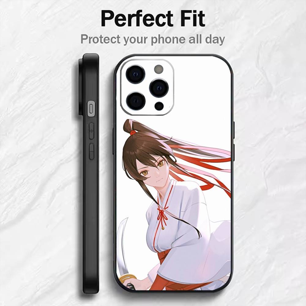 Yamada Asaemon Sagiri  Phone Case For iPhone17,16,15,14,13,12 Plus,Max Soft Silicone Black Cover