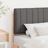 Upholstered Headboard in Brown and Dark Grey 75 cm