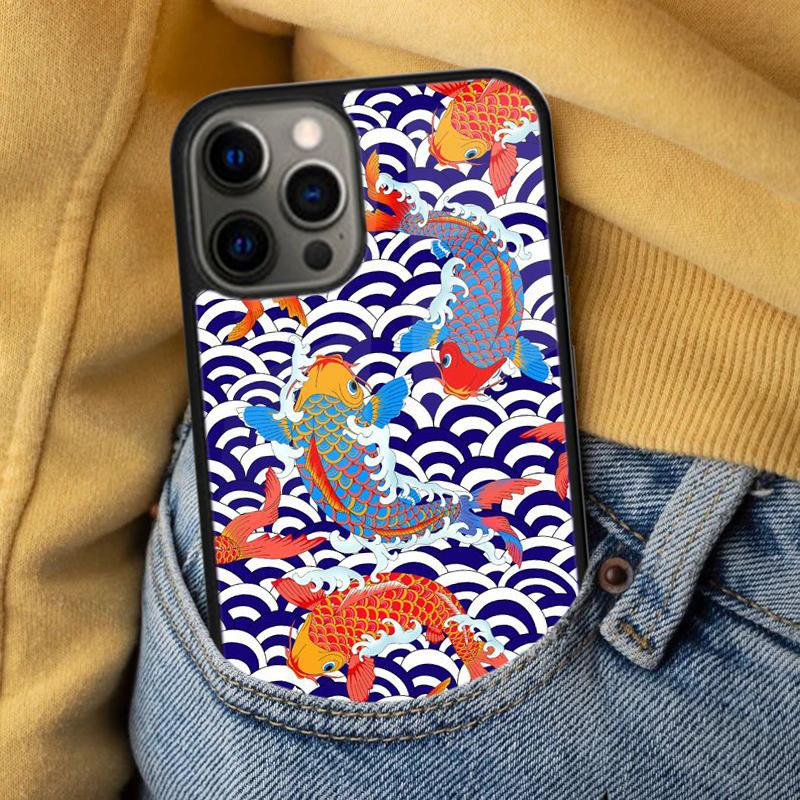 Japanese Style Art Japan Soft Phone Case for iPhone 17 Air 16e Pro max 15 Pro 13 14 Plus 11 12 MagSafe Magnetic Coque