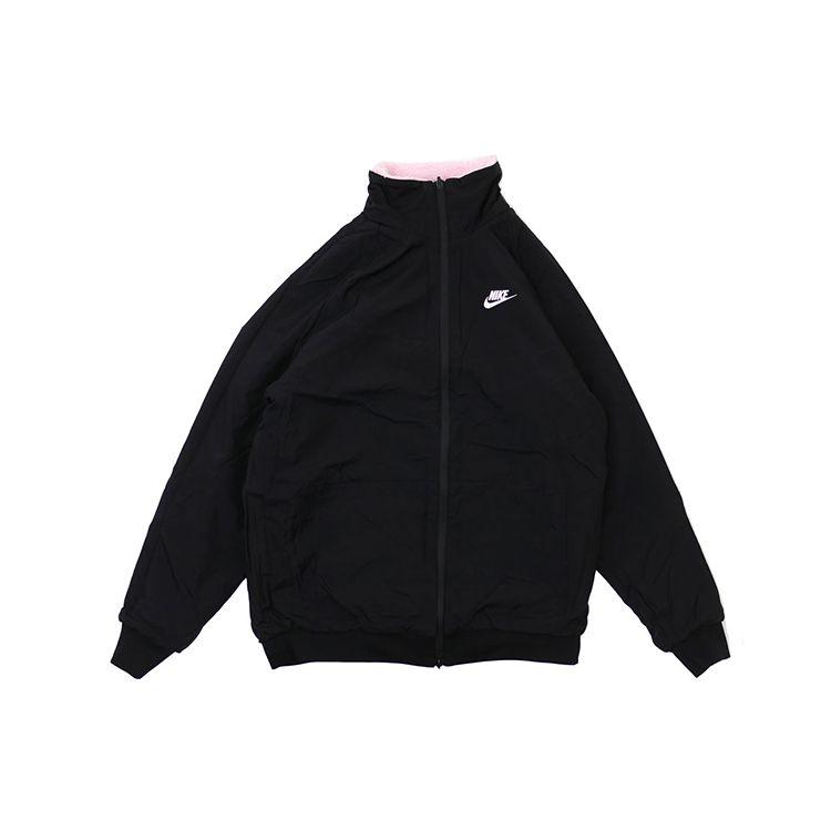 Nike Женская двусторонняя куртка-боа Big Swoosh (Азия) Верхняя одежда для мужчин Prism Pink/Black BQ6546-601