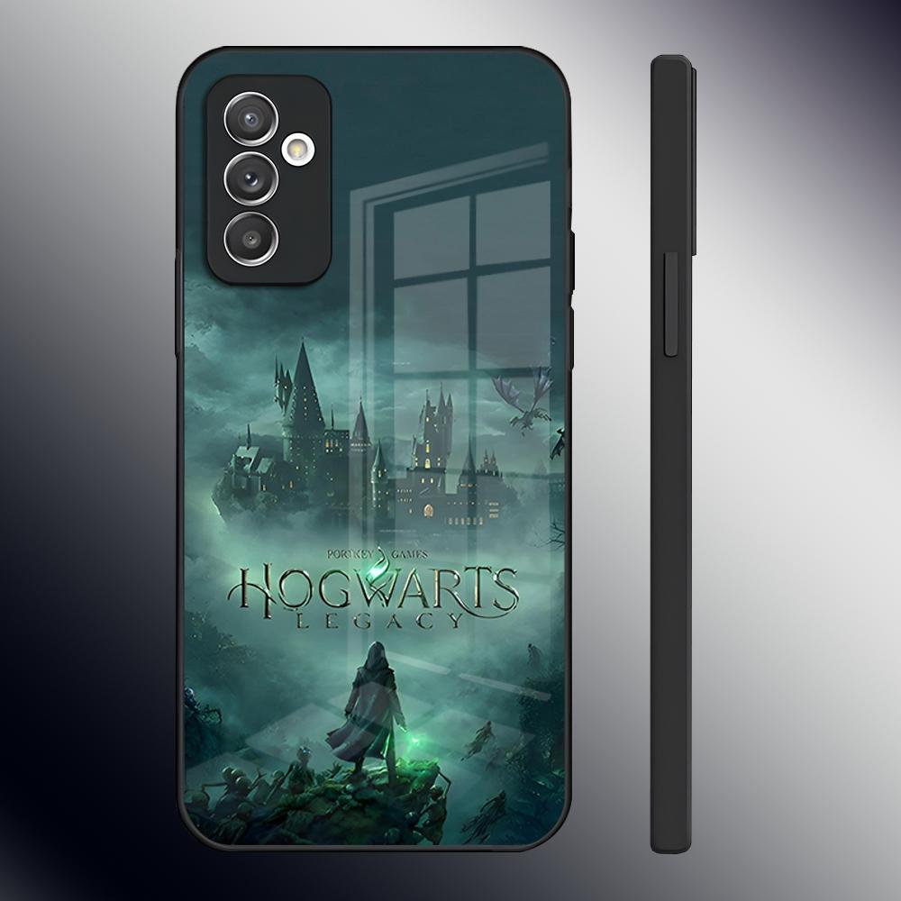 Чехол для телефона H-Hogwartss Legacy для Samsung S26 S24 Ultra S23 S22 S21 Fe S25 Plus A54 A34 A24 A53 A13 A16 Стеклянная крышка