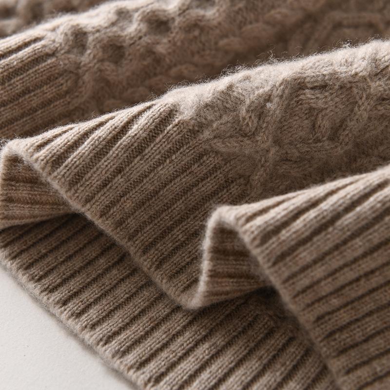 Женский кашемировый свитер Qinghe кашемир 30% кашемир 70% шерсть осенне-зимний кашемировый толстый пуловер мягкий и теплый