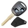 Пустой ключ для Toyota/Daihatsu/Subaru, 2 кнопки, с резиновой накладкой, без ключа (keyless)