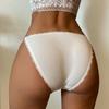 Ice Silk Seamless Women's Underwear Sexy Low Waist Lace Edge Underwear Thin Breathable Underwear