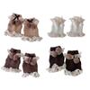 Fashionable Plush Balls Bows Adorned Leg Warmers with Lace Detail for Women's Hollowout Knitted Short Leg Covers Sleeves