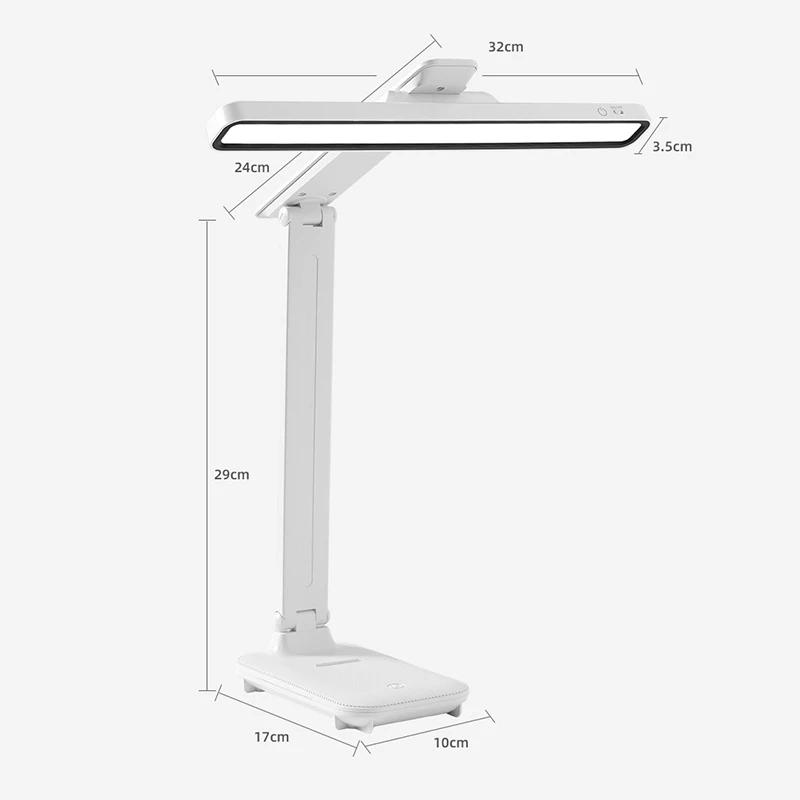 Rechargeable Led Table Lamp Magnetic USB Desk Reading Table Light Eye Protection Study Bedroom Lighting Fold Rotate Night Lights
