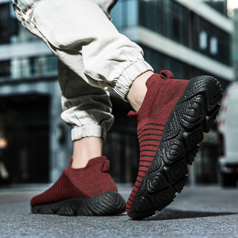 Outdoor Walking Men'S Casual Suit Wearing Mesh Platform Fashion Sneakers Breathable Large Size Versatile Vulcanized Shoes 39-47