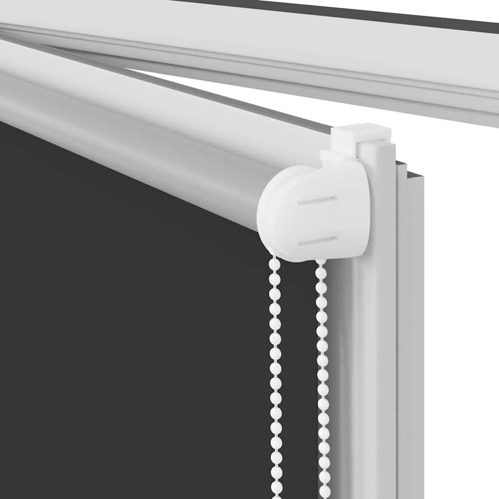 Black Blackout Roller Blind 90 x 130 cm Fabric Width 85.7 cm
