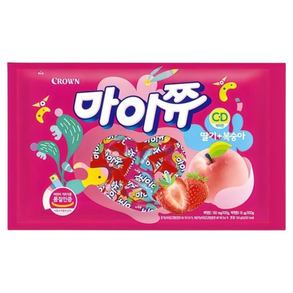 CROWN Корейские жевательные конфеты MyChew Фруктовые 5 вкусов 284г-720г