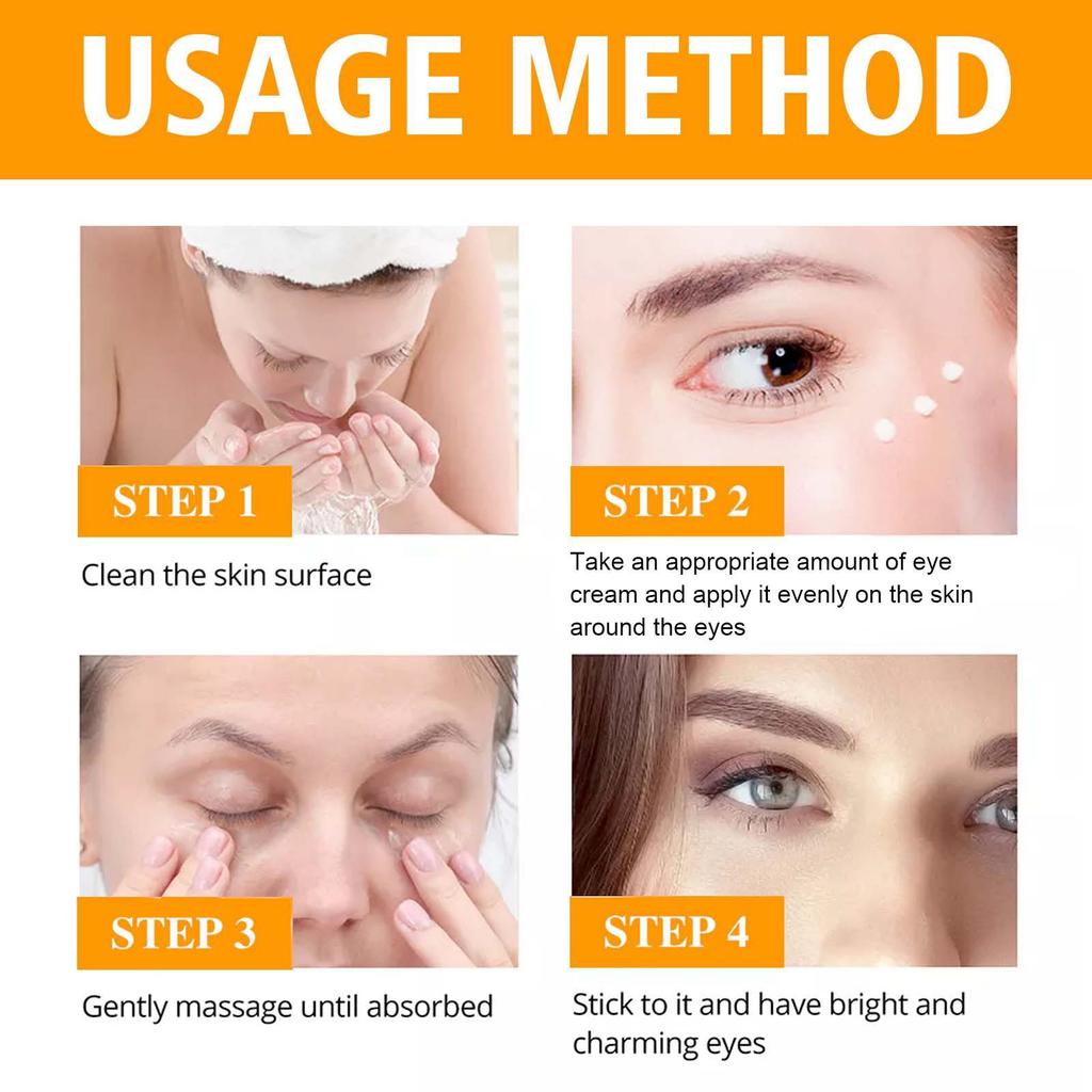 5D Peptide Eye Cream Smoothing & Moisturizing Under Eye Firming Treatment for Fine Lines Dark Circles Puffiness