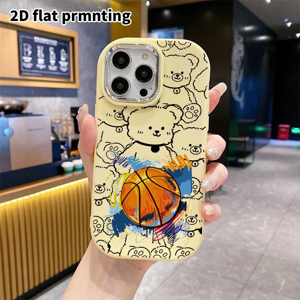 Phone case: 2D flat design suitable for iPhone 18 17 16 15 14 13 Pro protective case, couple style, street sports, Christmas and Halloween gifts