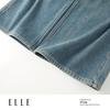ELLE Women's Retro High-Waist Wide-Leg Jeans