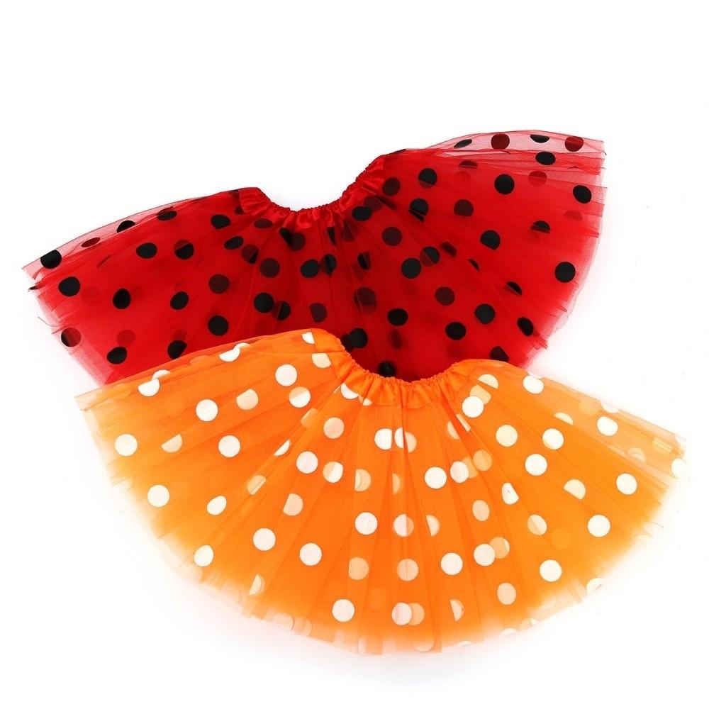 Polka Dot Print Tutu Skirts Puffy Princess Skirt Sweet Tulle Dance Pettiskirt  Performance