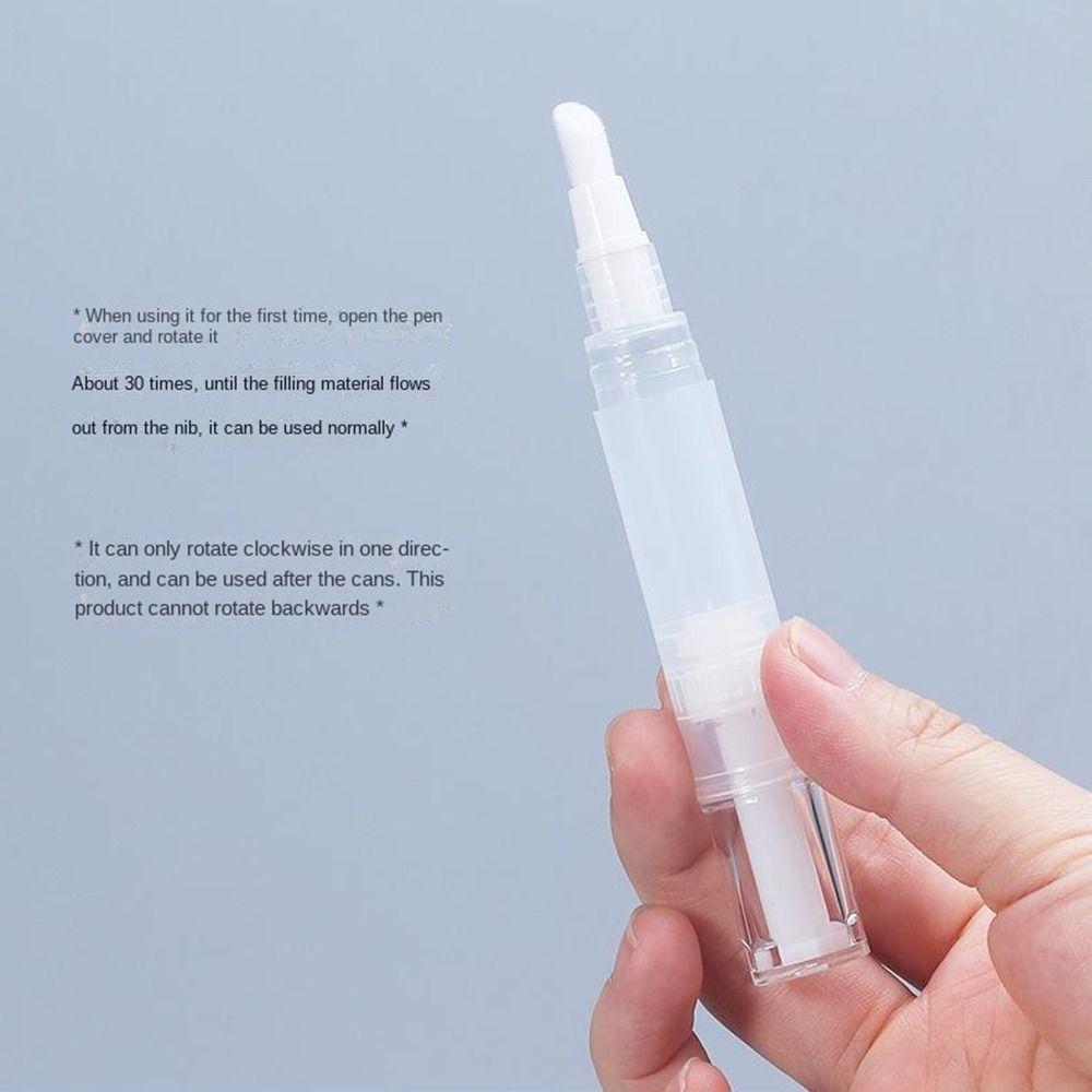 Прозрачная поворотная ручка, пустая ручка для масла для ногтей, дорожный косметический контейнер, вращающаяся вакуумная ручка для переупаковки