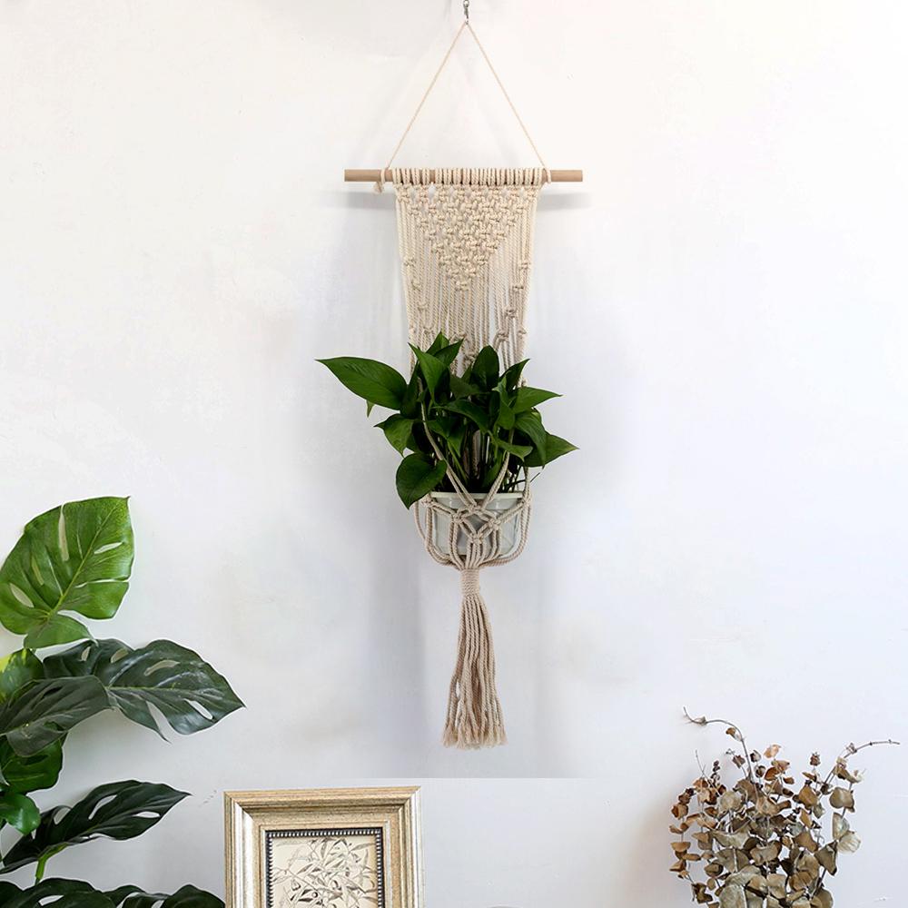 Лидер продаж 2021 года, 100% ручная работа, вешалка для растений в технике макраме, вешалка для цветочного горшка для украшения стен, Countyard G