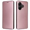 Для Xiaomi Redmi 13 5G/13 4G/Note 13R 5G Чехол для телефона Кожаная обложка-подставка с текстурой углеродного волокна
