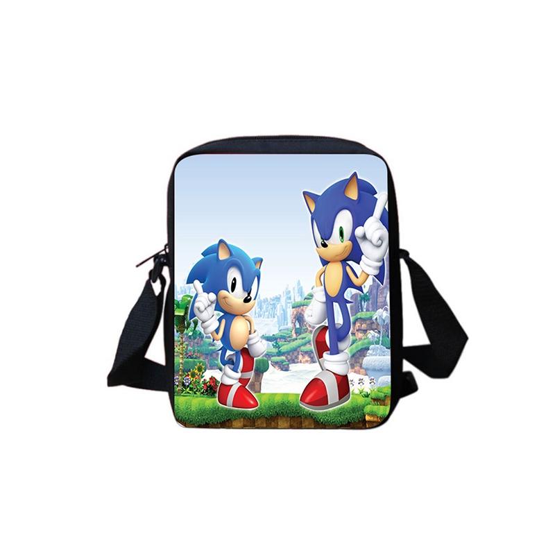 Школьный рюкзак Sonic для студентов, большая вместимость, водонепроницаемый, на плечо, для путешествий на открытом воздухе, подарок