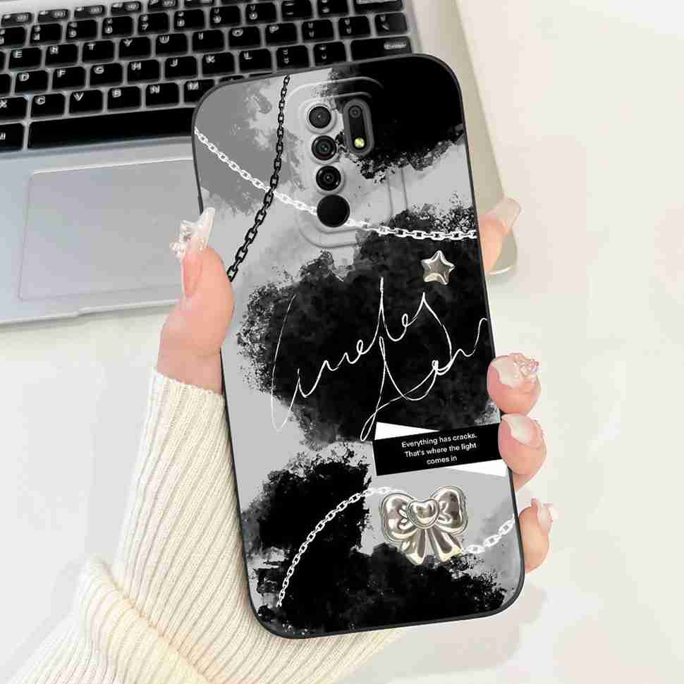 For Xiaomi Redmi 9 Case Cute Cartoon Rabbit Cat Soft Silicone Cover For Redmi 9 M2004J19AG M2004J19G Bumper Phone Case Funda