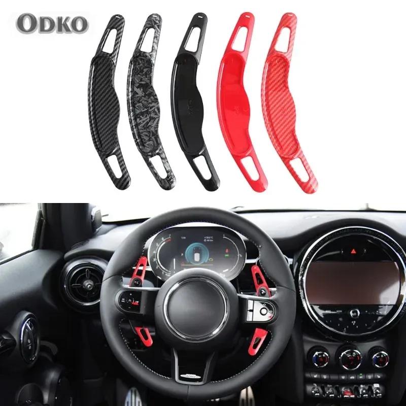 Для Mini F54 F55 F56 F57 F60 2014- Автомобильные подрулевые лепестки переключения передач Оборудование для переключения передач Полуавтоматическое сцепление Черный Красный