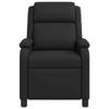 Recliner Chair Black Faux Leather