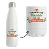 Gourde Isotherme - PLANETEE - Personnalisée - Inox Double Paroi - Chaud 12h / Froid 24h - Imprimée En France
