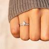 Cross Ring Woman, Niche Design Zircon Tail Ring, Row Diamond Zircon Row Ring Fashion Ring Woman