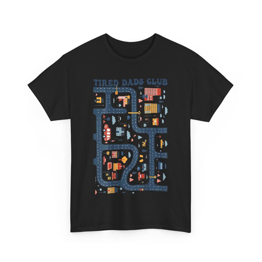 Tired Dad Club Playmat Car Race Father's Day Funny T-Shirt