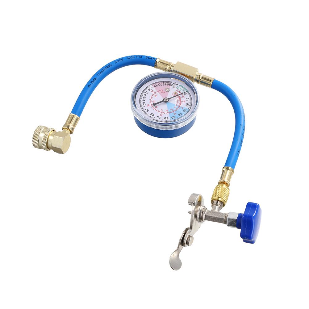 R134A Car Air Conditioning Refrigerant Charging Hose with Pressure Gauge Quick Coupler Car Air Conditioning Tools