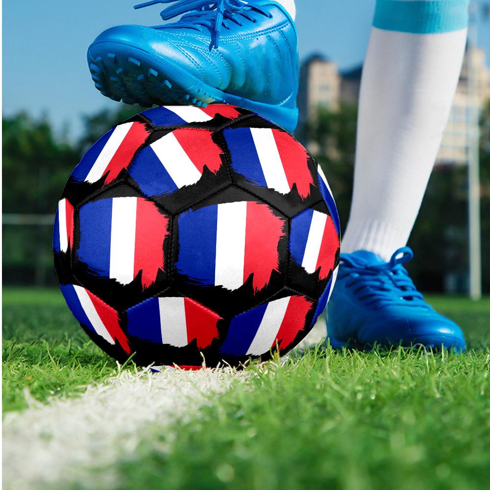 France national football team Theme soccer ball Size 5 Soccer Ball Soft Touch Professional Training Football for Outdoor Sports