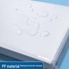 M&G A4 Snap Button Transparent File Folders