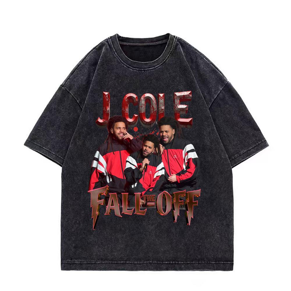 Vintage Washed J Cole Born Sinner Album Merch Tshirt High Quality Fashion Oversized T Shirts Men Women Casual Cotton Tshirts
