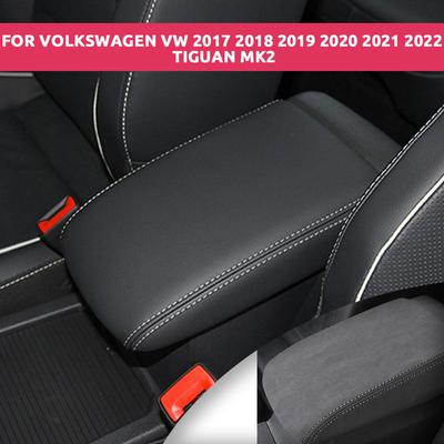 Для Volkswagen VW Tiguan 2017 2018 MK2 Микрофибра Кожа Автомобильный Подлокотник Защитная Крышка Аксессуары для Автомобиля
