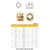 M2 M2.5 M3 M4 M5 Metric Threaded Insert Brass Nuts Bolts Set Countersunk Head Screw Hot Melt Heating Knurled Injection Nut Kits