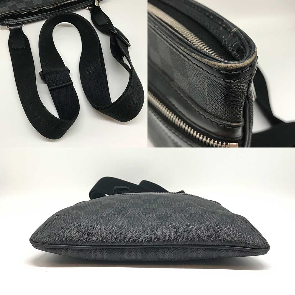 Б/у Сумка через плечо LOUIS VUITTON Канва Damier Grafitto мужская