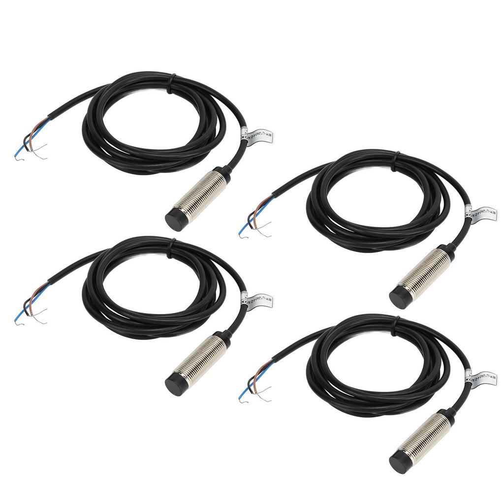 4 Комплекта Датчик приближения 3-проводной NPN НЗ Контакт Индуктивный датчик приближения 4 мм Дальность обнаружения