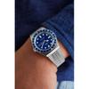 TIMEX Watch QTimex Blue Dial Stainless Steel Acrylic Quartz Japanese Movement 38MM America Watch TW2U61900 Men's Silver