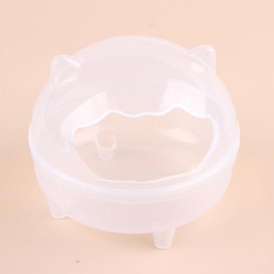 Ванная комната для хомяка Прозрачная ванна для хомяка Песчаная ванна для хомяка Контейнер для маленьких животных Песочница для пылезащитной ванны Кровать для хомяка Аксессуары для клетки