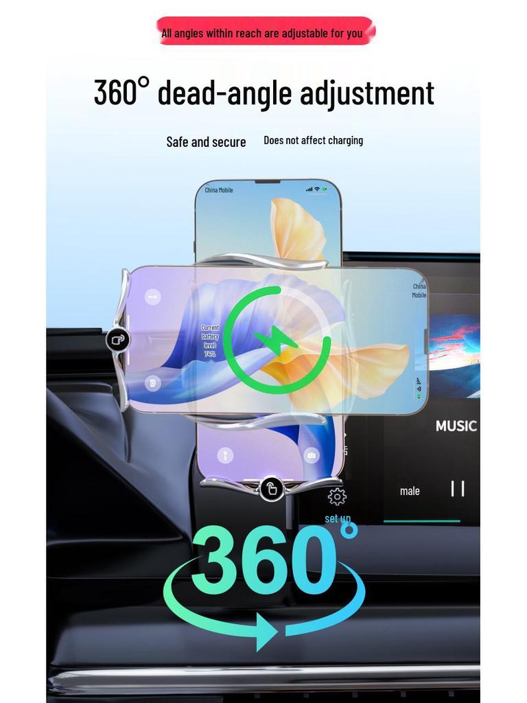 ZEEKR LS6/L6/LS7 Car Phone Holder - Fits 26 Models, Dedicated Phone Mount Accessory